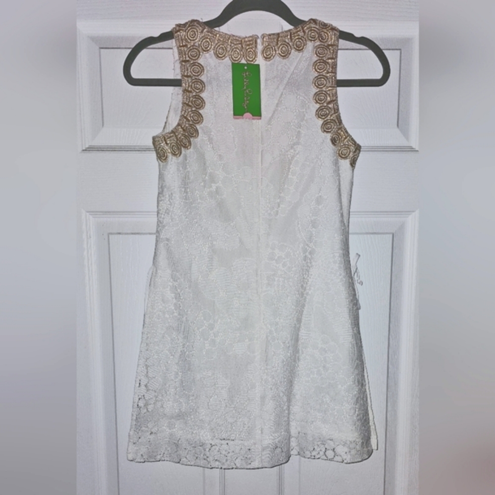 **BRAND NEW WITH TAGS-Lilly Pulitzer Donna romper-white Morean lace- size 00
